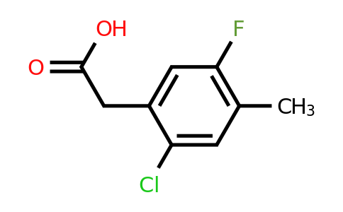 1000544-18-2 | 2-Chloro-5-fluoro-4-methylphenylacetic acid