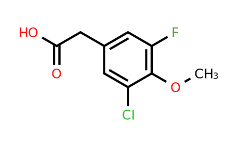 1000544-65-9 | 2-(3-Chloro-5-fluoro-4-methoxyphenyl)acetic acid