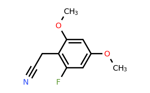 1000555-03-2 | 2,4-Dimethoxy-6-fluorophenylacetonitrile