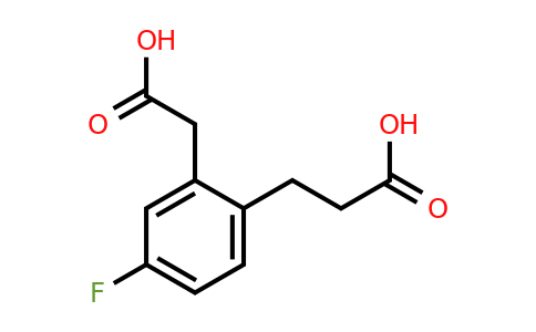 1000556-20-6 | 2-(2-Carboxyethyl)-5-fluorophenylacetic acid