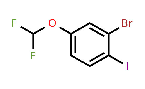 1000575-02-9 | 2-Bromo-4-(difluoromethoxy)-1-iodobenzene