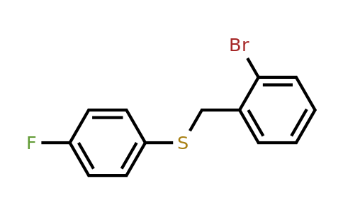 1001161-72-3 | (2-Bromobenzyl)(4-fluorophenyl)sulfane