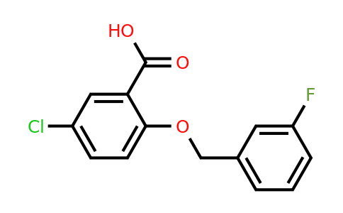 1002312-89-1 | 5-Chloro-2-((3-fluorobenzyl)oxy)benzoic acid