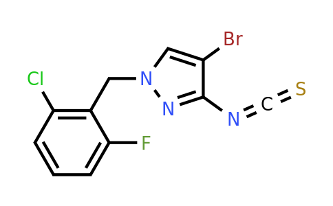 4-bromo-1-[(2-chloro-6-fluoro-phenyl)methyl]-3-isothiocyanato-pyrazole