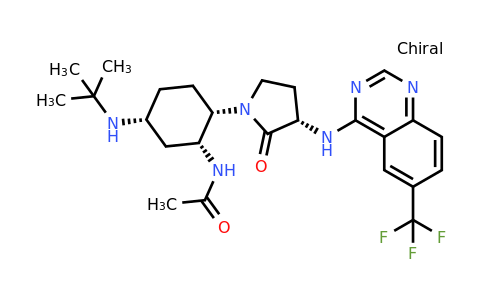 1004536-52-0 | N-((1R,2S,5R)-5-(tert-Butylamino)-2-((S)-2-oxo-3-((6-(trifluoromethyl)quinazolin-4-yl)amino)pyrrolidin-1-yl)cyclohexyl)acetamide