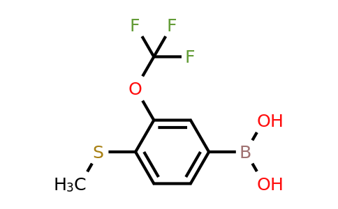 1005206-27-8 | 4-(Methylsulfanyl)-3-(trifluoromethoxy)phenylboronic acid