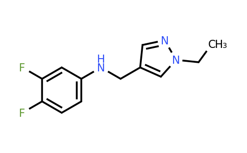 1006340-59-5 | N-[(1-ethylpyrazol-4-yl)methyl]-3,4-difluoro-aniline