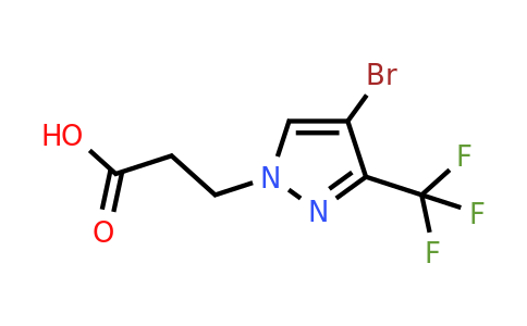 3-[4-Bromo-3-(trifluoromethyl)-1H-pyrazol-1-yl]propanoic acid