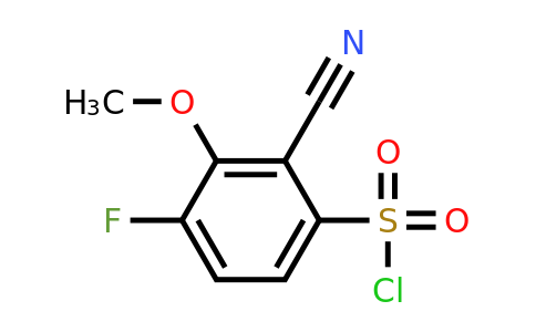 1010413-58-7 | 2-Cyano-4-fluoro-3-methoxybenzenesulfonylchloride