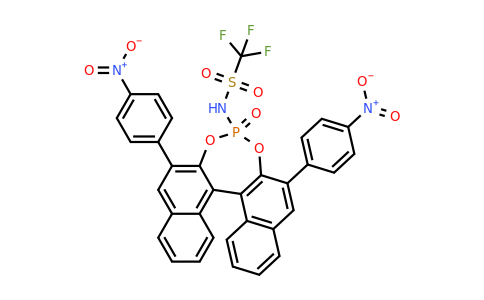 1010799-99-1 | N-((11bR)-2,6-Bis(4-nitrophenyl)-4-oxidodinaphtho[2,1-d:1',2'-f][1,3,2]dioxaphosphepin-4-yl)-1,1,1-trifluoromethanesulfonamide