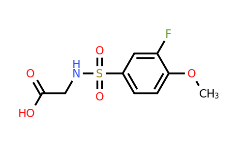 1010903-55-5 | 2-(3-Fluoro-4-methoxyphenylsulfonamido)acetic acid
