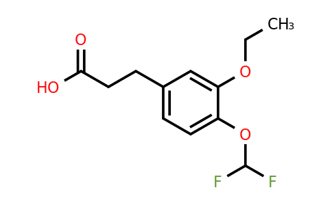 1016775-79-3 | 4-(Difluoromethoxy)-3-ethoxyphenylpropanoic acid