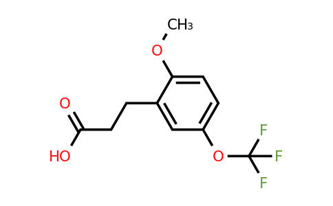 1017779-17-7 | 3-(2-Methoxy-5-(trifluoromethoxy)phenyl)propanoic acid