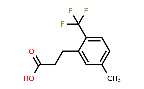 1017779-28-0 | 3-(5-Methyl-2-(trifluoromethyl)phenyl)propanoic acid