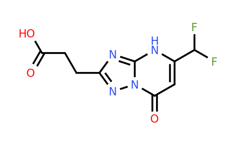 3-[5-(difluoromethyl)-7-oxo-4H-[1,2,4]triazolo[1,5-a]pyrimidin-2-yl]propanoic acid