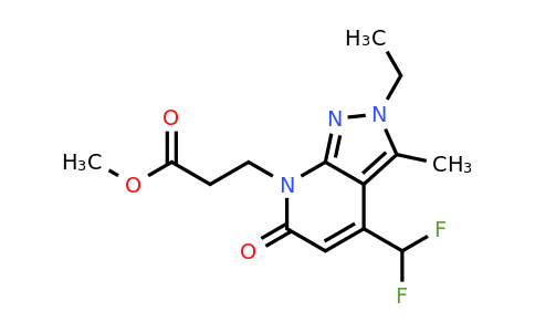 1018165-62-2 | Methyl 3-(4-(difluoromethyl)-2-ethyl-3-methyl-6-oxo-2H-pyrazolo[3,4-b]pyridin-7(6H)-yl)propanoate
