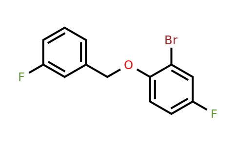 1019446-41-3 | 2-Bromo-4-fluoro-1-((3-fluorobenzyl)oxy)benzene