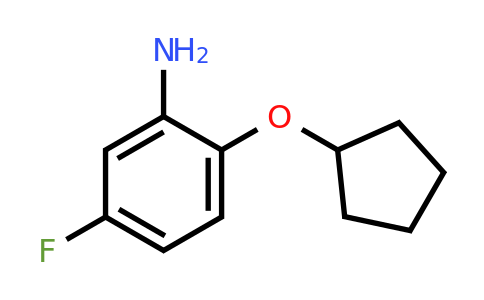 1019558-38-3 | 2-(Cyclopentyloxy)-5-fluoroaniline