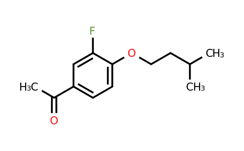1019595-42-6 | 1-(3-Fluoro-4-(isopentyloxy)phenyl)ethanone