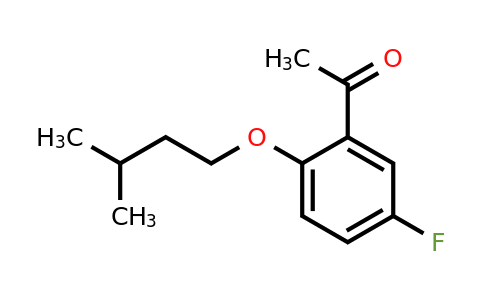 1019625-02-5 | 1-(5-Fluoro-2-(isopentyloxy)phenyl)ethanone