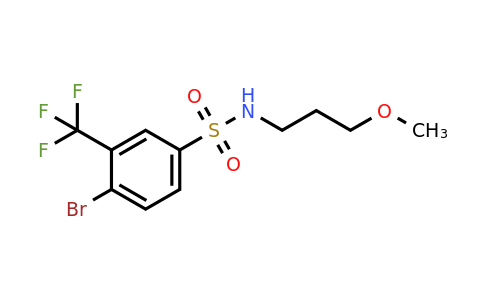 1020252-98-5 | 4-Bromo-N-(3-methoxypropyl)-3-(trifluoromethyl)benzenesulfonamide