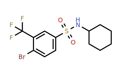 1020253-02-4 | 4-Bromo-N-cyclohexyl-3-(trifluoromethyl)benzenesulfonamide