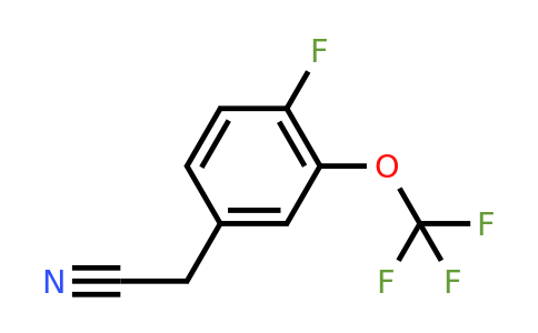 1020718-23-3 | 4-Fluoro-3-(trifluoromethoxy)phenylacetonitrile