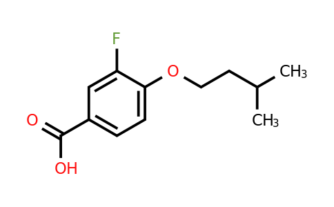 1020998-92-8 | 3-Fluoro-4-(isopentyloxy)benzoic acid