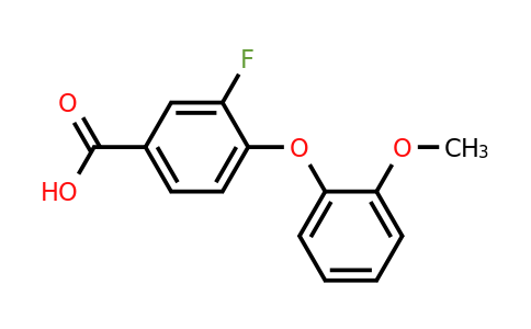 1021245-91-9 | 3-Fluoro-4-(2-methoxyphenoxy)benzoic acid
