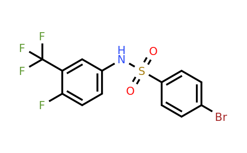 1022050-36-7 | 4-Bromo-n-(4-fluoro-3-(trifluoromethyl)phenyl)benzenesulfonamide