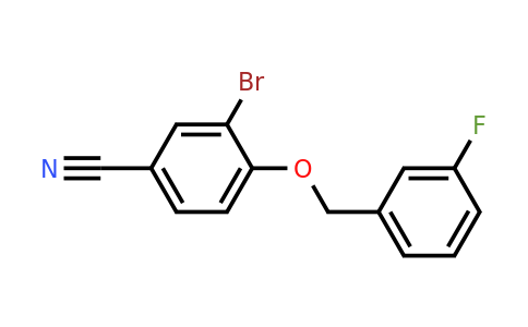 1022396-37-7 | 3-Bromo-4-((3-fluorobenzyl)oxy)benzonitrile