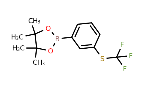 1026796-07-5 | 4,4,5,5-Tetramethyl-2-(3-((trifluoromethyl)thio)phenyl)-1,3,2-dioxaborolane