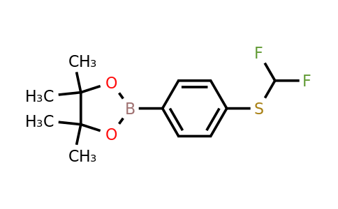 1026796-82-6 | 2-{4-[(difluoromethyl)sulfanyl]phenyl}-4,4,5,5-tetramethyl-1,3,2-dioxaborolane