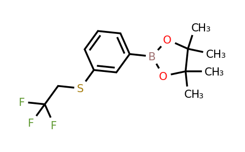 1026797-07-8 | 4,4,5,5-Tetramethyl-2-(3-((2,2,2-trifluoroethyl)thio)phenyl)-1,3,2-dioxaborolane
