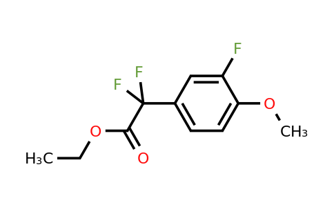 1027513-96-7 | Ethyl 2,2-difluoro-2-(3-fluoro-4-methoxyphenyl)acetate