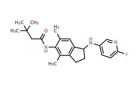 1030025-68-3 | N-(1-((6-Fluoropyridin-3-yl)amino)-4,6-dimethyl-2,3-dihydro-1H-inden-5-yl)-3,3-dimethylbutanamide
