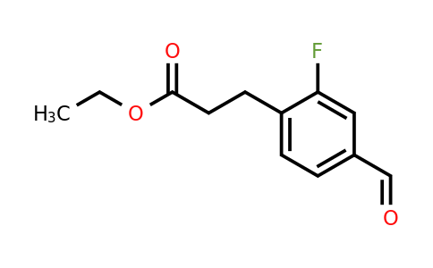 1030846-81-1 | Ethyl 2-fluoro-4-formylphenylpropanoate