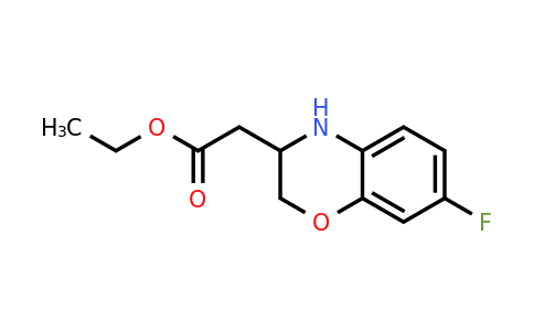 Ethyl 2-(7-fluoro-3,4-dihydro-2H-benzo[b][1,4]oxazin-3-yl)acetate