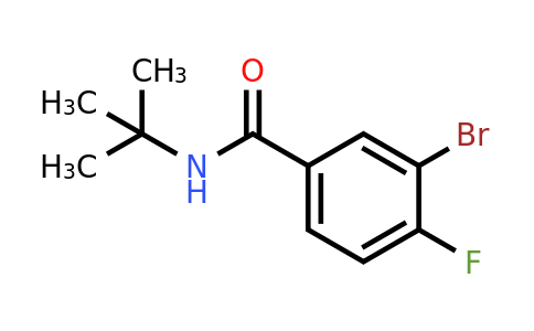 1033201-68-1 | 3-Bromo-N-(tert-butyl)-4-fluorobenzamide