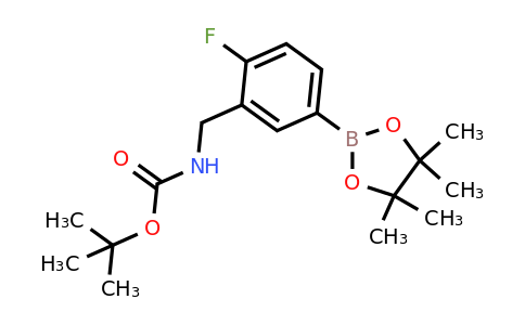 1035391-48-0 | tert-Butyl N-{[2-fluoro-5-(tetramethyl-1,3,2-dioxaborolan-2-yl)phenyl]methyl}carbamate
