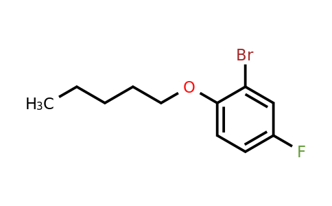 1036544-86-1 | 2-Bromo-4-fluoro-1-(pentyloxy)benzene