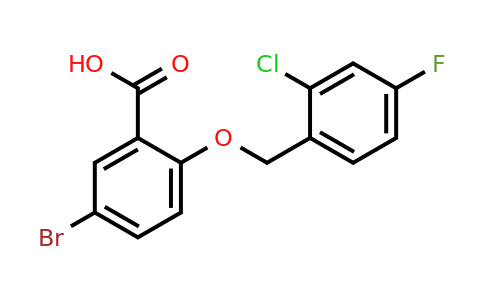 1039813-85-8 | 5-Bromo-2-((2-chloro-4-fluorobenzyl)oxy)benzoic acid