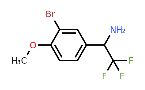 1039867-83-8 | 1-(3-Bromo-4-methoxyphenyl)-2,2,2-trifluoroethanamine
