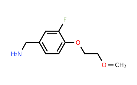 1039873-12-5 | (3-Fluoro-4-(2-methoxyethoxy)phenyl)methanamine