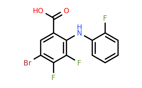 1040246-49-8 | 5-Bromo-3,4-difluoro-2-((2-fluorophenyl)amino)benzoic acid