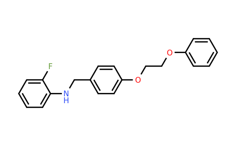 1040685-97-9 | 2-Fluoro-N-(4-(2-phenoxyethoxy)benzyl)aniline