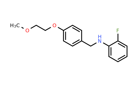 1040686-07-4 | 2-Fluoro-N-(4-(2-methoxyethoxy)benzyl)aniline