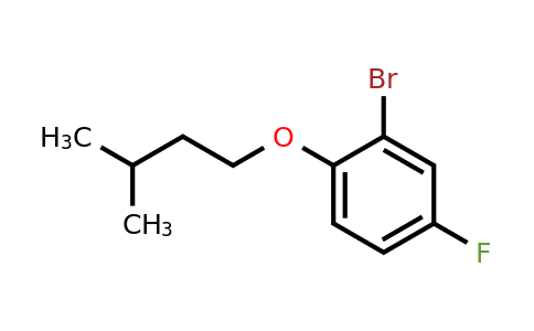 1041532-51-7 | 2-Bromo-4-fluoro-1-(isopentyloxy)benzene