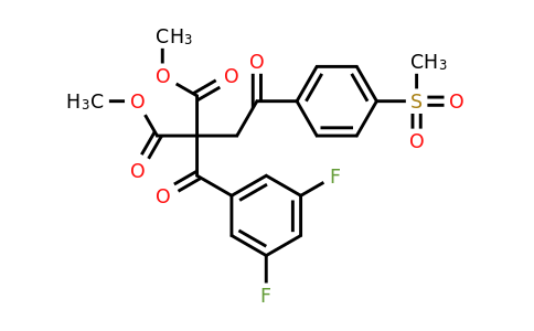 1048912-57-7 | Dimethyl 2-(3,5-difluorobenzoyl)-2-(2-(4-(methylsulfonyl)phenyl)-2-oxoethyl)malonate