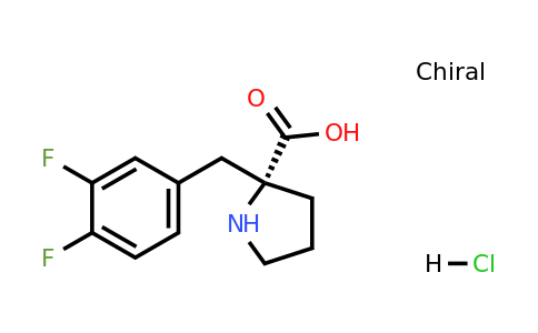 1049732-11-7 | (R)-2-(3,4-Difluorobenzyl)pyrrolidine-2-carboxylic acid hydrochloride